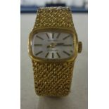 Rotary, a ladies 9ct gold wristwatch, approx 27.60gms total weight.