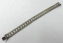 A Mexican silver bracelet, approx 36.50gms.