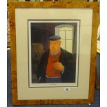 Margaret Loxton, 'Masters of the Vintage' two signed prints, 'Le Cavistee and Le Degustateur',