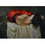 Robert Lenkiewicz (1941-2002), early signed limited edition print 'Esther Rear View' (red), No.60/