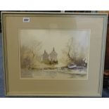 Claude Kitto (Devon), pair of watercolours signed, 25cm x 36cm.