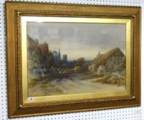 A. Cheshire, a pair of 19th century watercolours, signed and dated 1898, rural scenes with