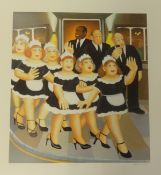 Beryl Cook (1926-2008), 'Girls Night Out', signed artist proof, 61cm x 61cm, Provenance, directly