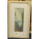 Richard Lannowe-Hall, 'Sailing', mixed media, 11cm x 29cm.