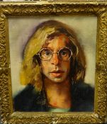 Robert Lenkiewicz (1941-2002), a rare oil on canvas, 'Study of Barnaby', signed and inscribed