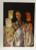 Robert Lenkiewicz (1941-2002), 'Anna with Paper Lanterns' signed limited edition print No.320/500,