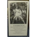 Robert Lenkiewicz (1941-2002), original exhibition poster 'Suicide', also landscape and painter with