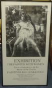 Robert Lenkiewicz (1941-2002), original exhibition poster 'Suicide', also landscape and painter with