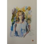 Robert Lenkiewicz (1941-2002), group of four prints, 'Studies of Mary', including 'In the Airport