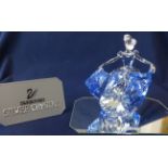 Swarovski Crystal Glass Disney 'Cinderella' on glass stand, boxed as new