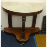 Marble top wash stand