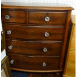 Victorian bow front chest