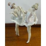 Lladro, 'The Ballerinas', height 20cm.