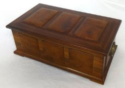 Oliver Morel, Cotswold School, a mahogany jewellery box, with plaque engraved 'Oliver 19 Morel 80'