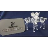 Swarovski Crystal Glass Foals Playing, boxed as new