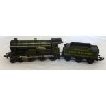 Bing Trains Tinplate Gauge 0 Locomotive (Clockwork) and Tender, GWR 'Windsor Castle' 4-6-0