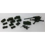 Various Dinky Supertoys and other Dinky Army vehicles and a large scale diecast Astra anti-