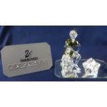 Swarovski Crystal Glass Disney 'Peter Pan' with plaque, glass stand and Certificate Of Authenticity,