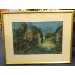 Albert H. Robinson, oil signed, 'Farmyard 1973', 36cm x 55cm