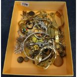 A collection of various costume jewellery.