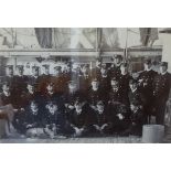 An original black and white photograph of a Naval Crew together with a coloured photograph of a