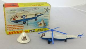 Dinky Toys, model 724, Sea King helicopter, boxed.