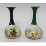 Lorna Bailey two signed limited edition spill vases, number 108/250 (2).