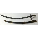 An early 19th century Infantry Officer`s Sword by John Gill of London with original scabbard, 83cm