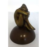 Bruno Bruni 'La Felicita', sculpture in bronze cast by the lost wax process by Fritz Albrecht,