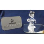Swarovski Crystal Glass Disney 'Pinocchio' on glass stand, boxed as new