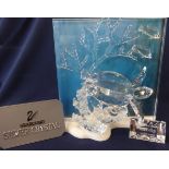 Swarovski Crystal Glass Wonders Of The Sea 'Eternity' with plaque, small shells and Certificate Of