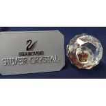 Swarovski Crystal Glass Paper Weight commemorating 50th Anniversary of Queen Elizabeth II Coronation