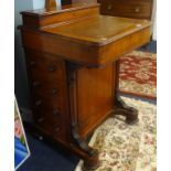 A Victorian mahogany Davenport writing desk.