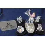 Swarovski Crystal Glass Disney .'Bambi Collection' consisting of Bambi, Thumper, Friend Owl and
