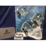 Swarovski Crystal Glass Wonders Of The Sea 'Community' with plaque and Certificate Of