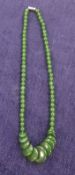 A modern jade necklace.
