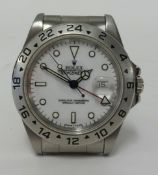 Rolex, a gents Explorer II stainless steel wristwatch, Superlative Chronometer, Oyster Perpetual