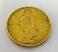 Victoria, a gold sovereign 1889.