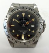 Rolex, a gents Explorer II stainless steel wrist watch and papers model 16570, T345900, a