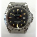 Rolex, a gents Explorer II stainless steel wrist watch and papers model 16570, T345900, a