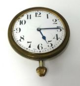 A Grand Prix dash board clock the movement stamped 'Buren', seven jewels with arabic numerals the