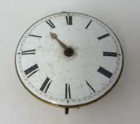 A 19th century pocket watch verge movement, signed William Gladish? No 3637.