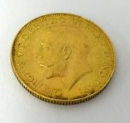 Geo V, a gold sovereign 1928.