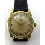 Omega, a gents stainless steel Seamaster Calendar wristwatch, (poor condition).