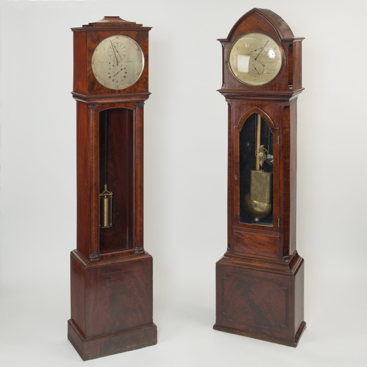 A 19th century regulator longase clock, the dial inscribed 'Bennett, Plymouth', in 'Gothic' mahogany - Image 7 of 7