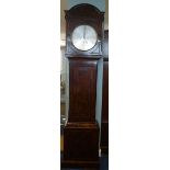 Taylor & Son, Bristol, an early 19th century flame mahogany Regulator Longcase Clock, the circular