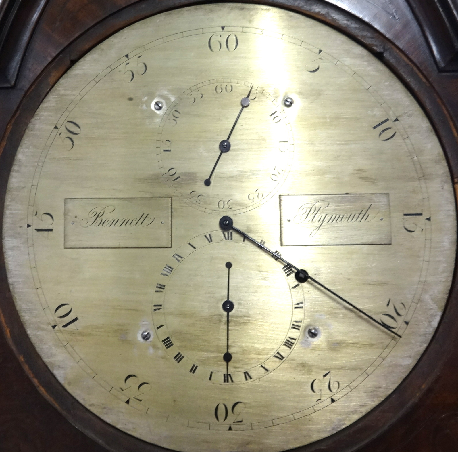 A 19th century regulator longase clock, the dial inscribed 'Bennett, Plymouth', in 'Gothic' mahogany - Image 4 of 7