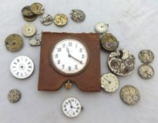 A quantity of pocket watch movements etc.