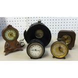 Collection of various small assorted mantle clocks (40)