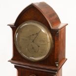 A 19th century regulator longase clock, the dial inscribed 'Bennett, Plymouth', in 'Gothic' mahogany